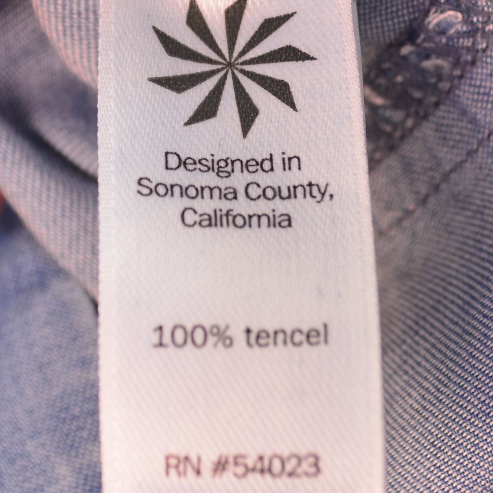 Athleta Chambray Tencel Popover Shirt Womens Size Small - Picture 9 of 10
